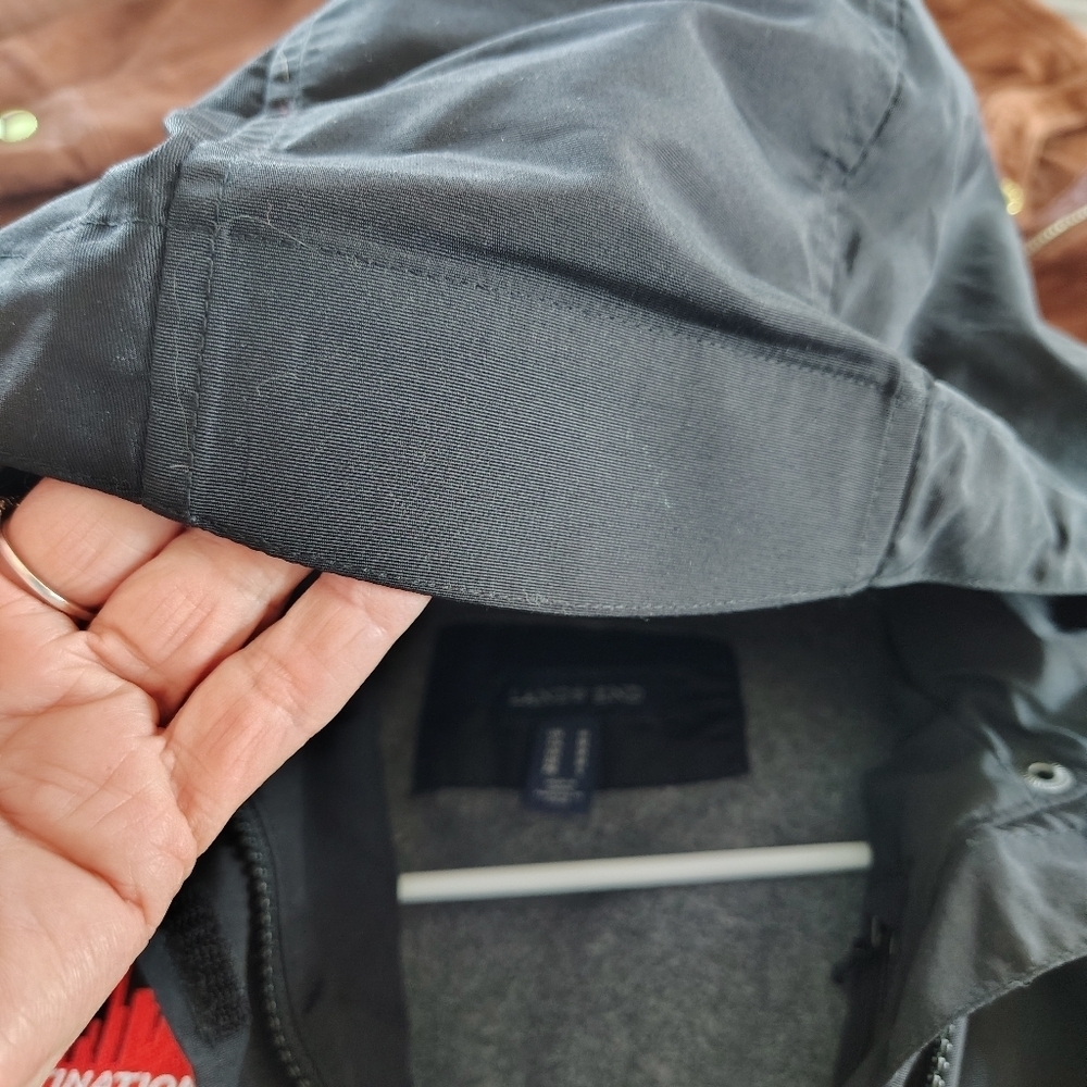 Land's End Colab With Destination Boston Black Wind And Rain Jacket M - Picture 7 of 13